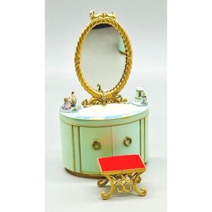 Ideal Petite Princess Patti Dollhouse Vanity Mirror Sink Bathroom Stool